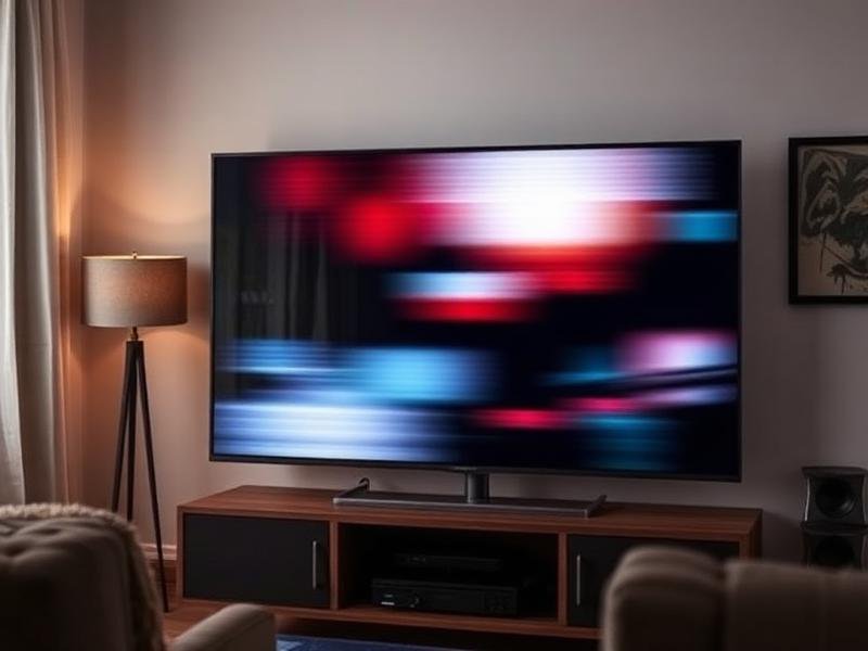 TV Screen Flickering — television being checked by a repair technician